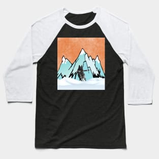 German Shepherd in the mountains Baseball T-Shirt